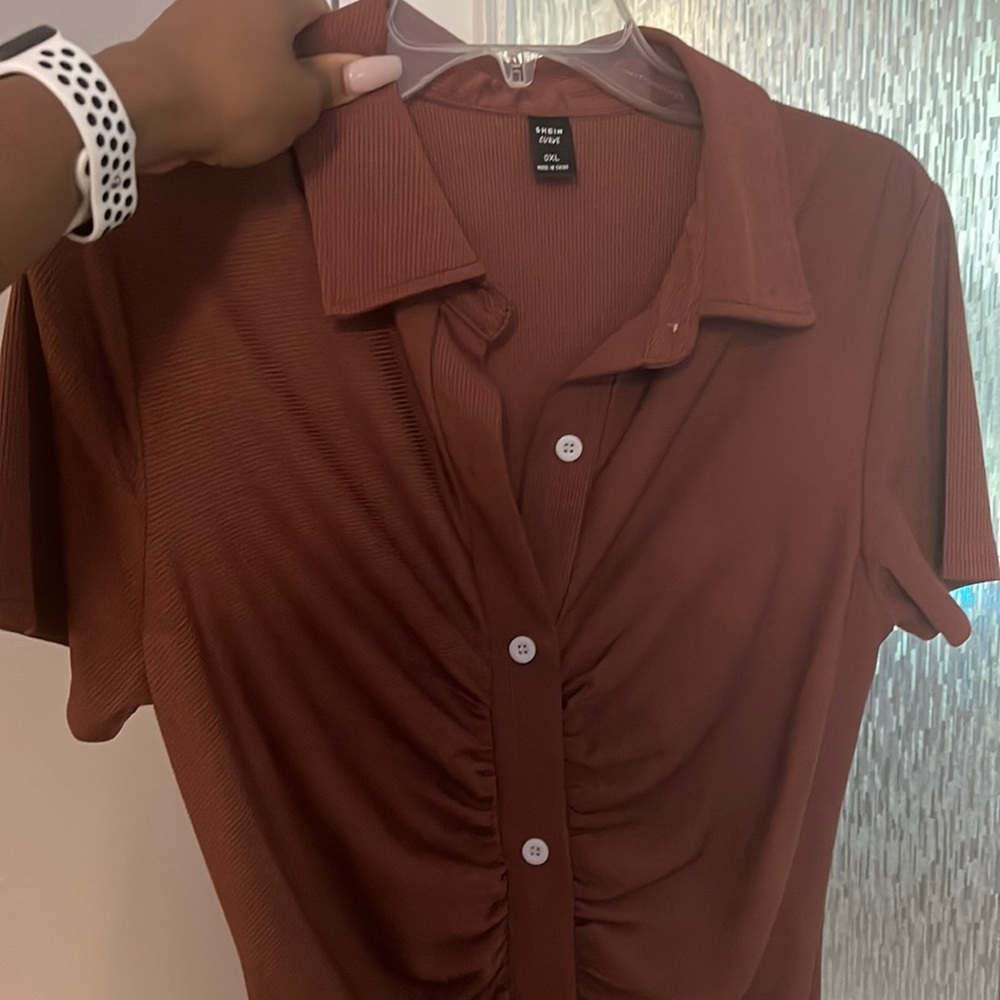 Never worn button down short sleeve dress
